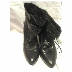 Paul & Joe Black Leather Ankle Boots -winter shoes Sales 2023 277989 6