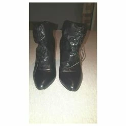 Paul & Joe Black Leather Ankle Boots -winter shoes Sales 2023 277989 9