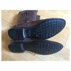 Tod's Brown Leather Riding Boots 19 Tod's Brown Leather Riding Boots -winter shoes Sales 2023 278489 10