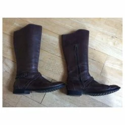 Tod's Brown Leather Riding Boots 15 Tod's Brown Leather Riding Boots -winter shoes Sales 2023 278489 6
