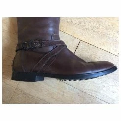 Tod's Brown Leather Riding Boots 17 Tod's Brown Leather Riding Boots -winter shoes Sales 2023 278489 8
