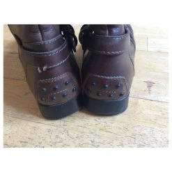 Tod's Brown Leather Riding Boots 18 Tod's Brown Leather Riding Boots -winter shoes Sales 2023 278489 9