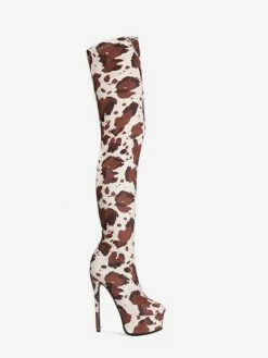 Women's Animal Print Platform Thigh High Heel Boots -winter shoes Sales 2023 278b37fc 8b4c 4019 b56a 9c3301d7fd67