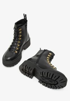 Bianco Biagarbi Hiking Crust - Lace-Up Ankle Boots - Black -winter shoes Sales 2023 28756b0ba615466087bf3ad1f108b2b1