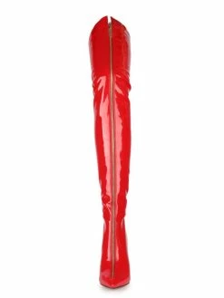 Over The Knee Boots Red Pointed Toe Zip Up Bright Leather High Heel Thigh High Boots -winter shoes Sales 2023 2cc4aee5 af3d 4408 bfd8 34dae7ac8b84