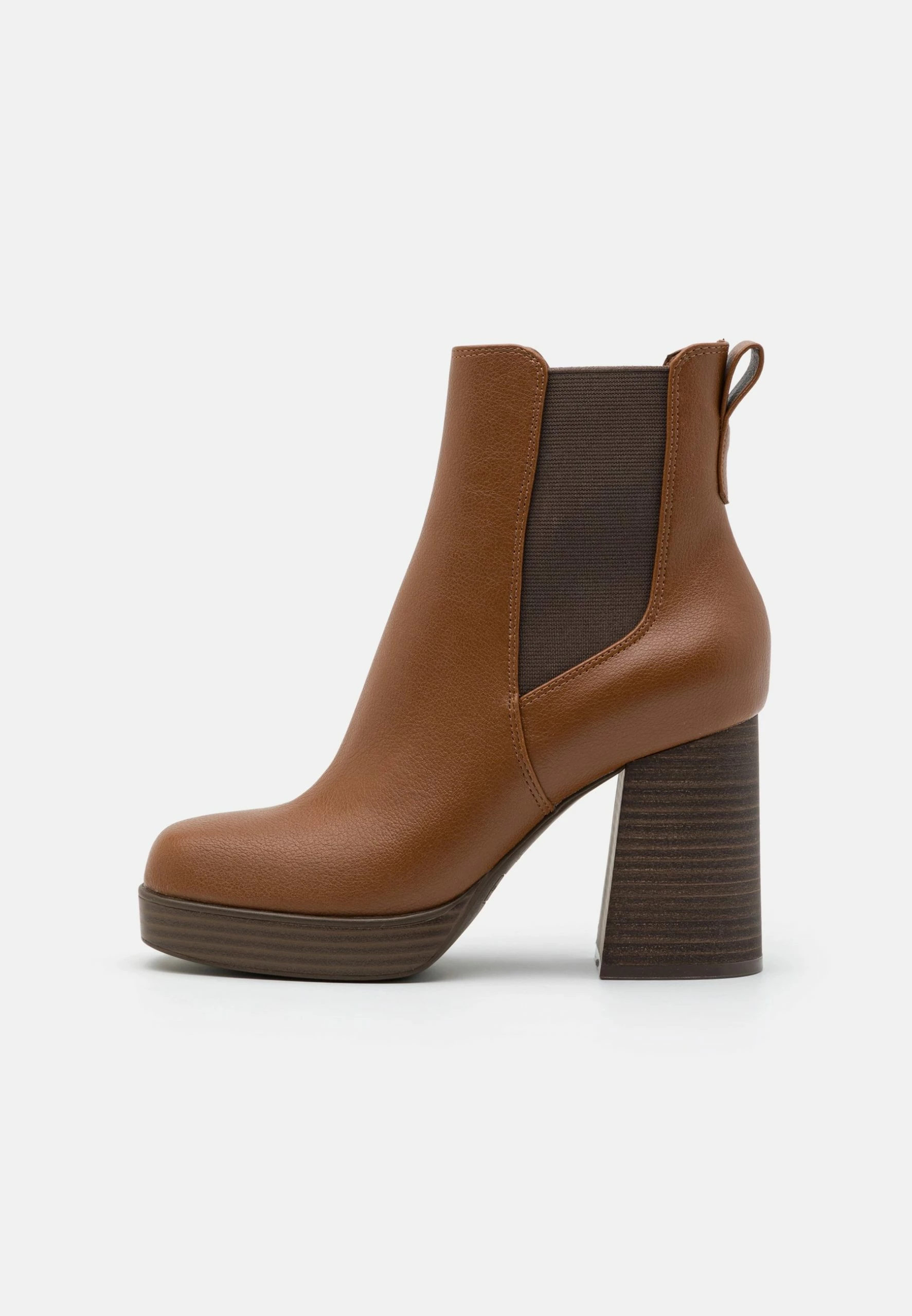 Call It Spring Tate - High Heeled Ankle Boots - Cognac 2 Call It Spring Tate - High Heeled Ankle Boots - Cognac - Image 2