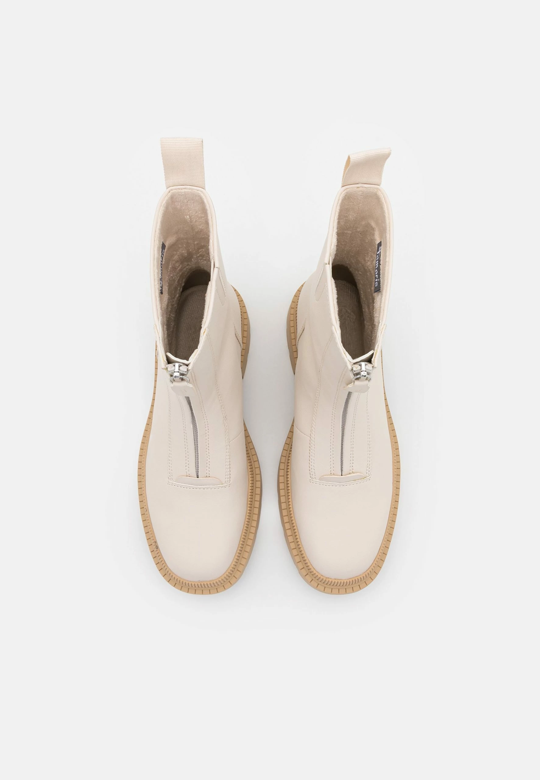 Tamaris Classic Ankle Boots - Ivory/Beige 6 Tamaris Classic Ankle Boots - Ivory/Beige - Image 6