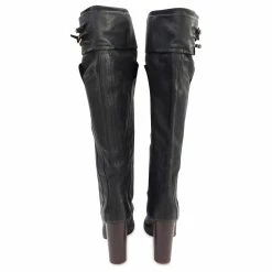 Nina Ricci Knee High Leather Boots Black 8 Nina Ricci Knee High Leather Boots Black -winter shoes Sales 2023 302611 3