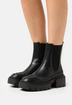 Even&Odd Winter Boot - Platform Ankle Boots - Black