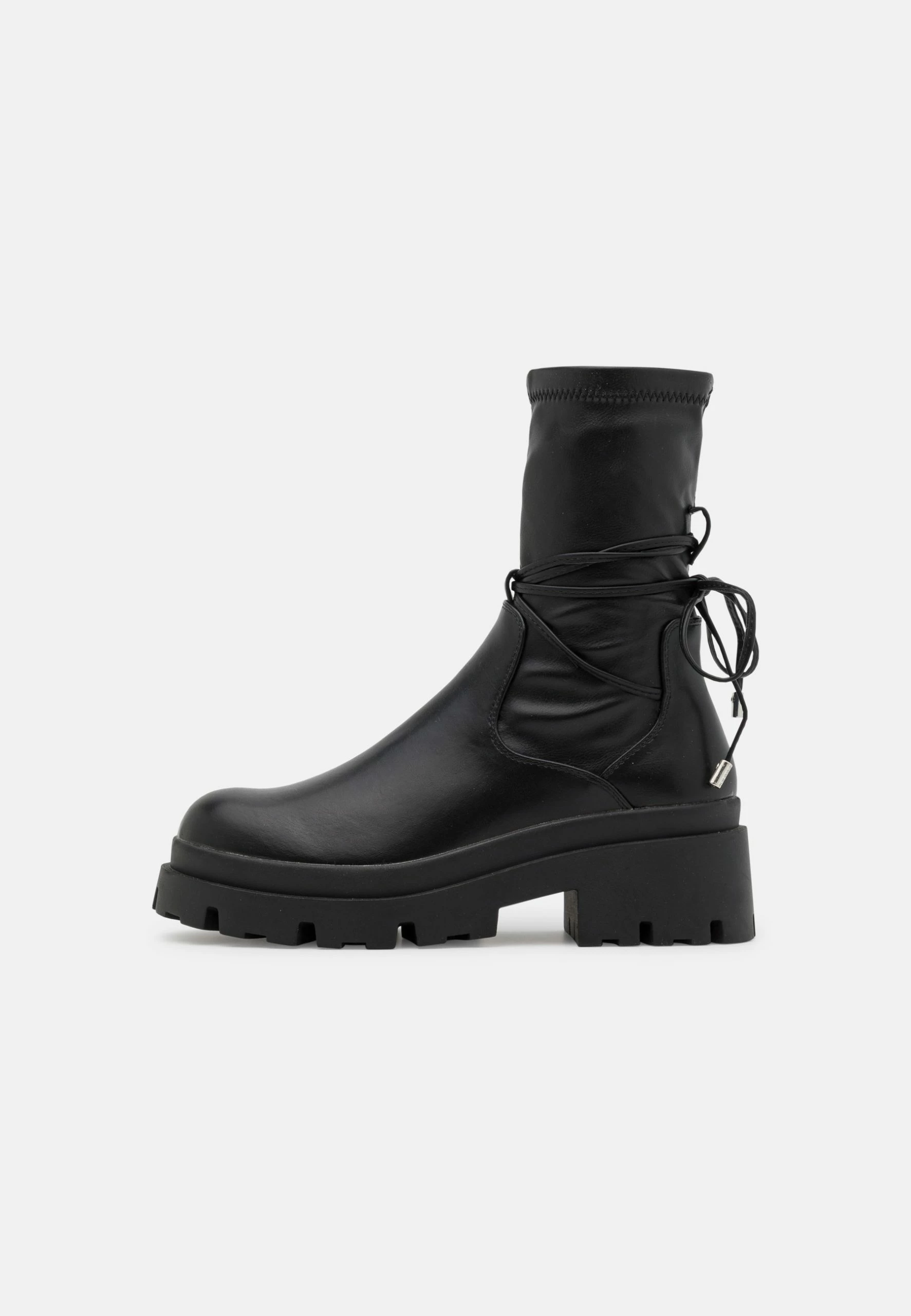 Even&Odd Lace-Up Ankle Boots - Black 2 Even&Odd Lace-Up Ankle Boots - Black - Image 2