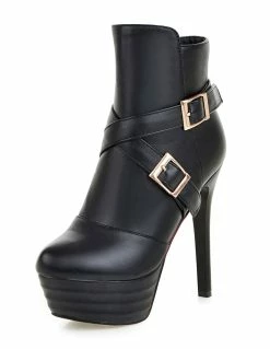 Black Ankle Boots High Heel Platform Booties Women's Buckle Zipper Stiletto Short Boots 14 Black Ankle Boots High Heel Platform Booties Women's Buckle Zipper Stiletto Short Boots -winter shoes Sales 2023 31aae882 4873 47ad b44d 22e2935aa086