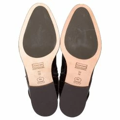 Hunter Croc Embossed Leather Boots Brown -winter shoes Sales 2023 324226 4