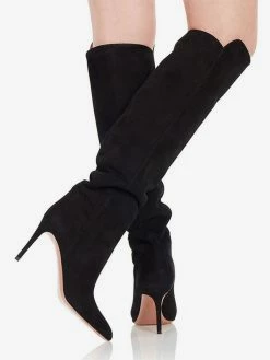 Women's Knee High Boots Suede Stiletto Heel Knee Length Boots -winter shoes Sales 2023 32ea2e6c cad4 46be 9e17 97ef69054f82