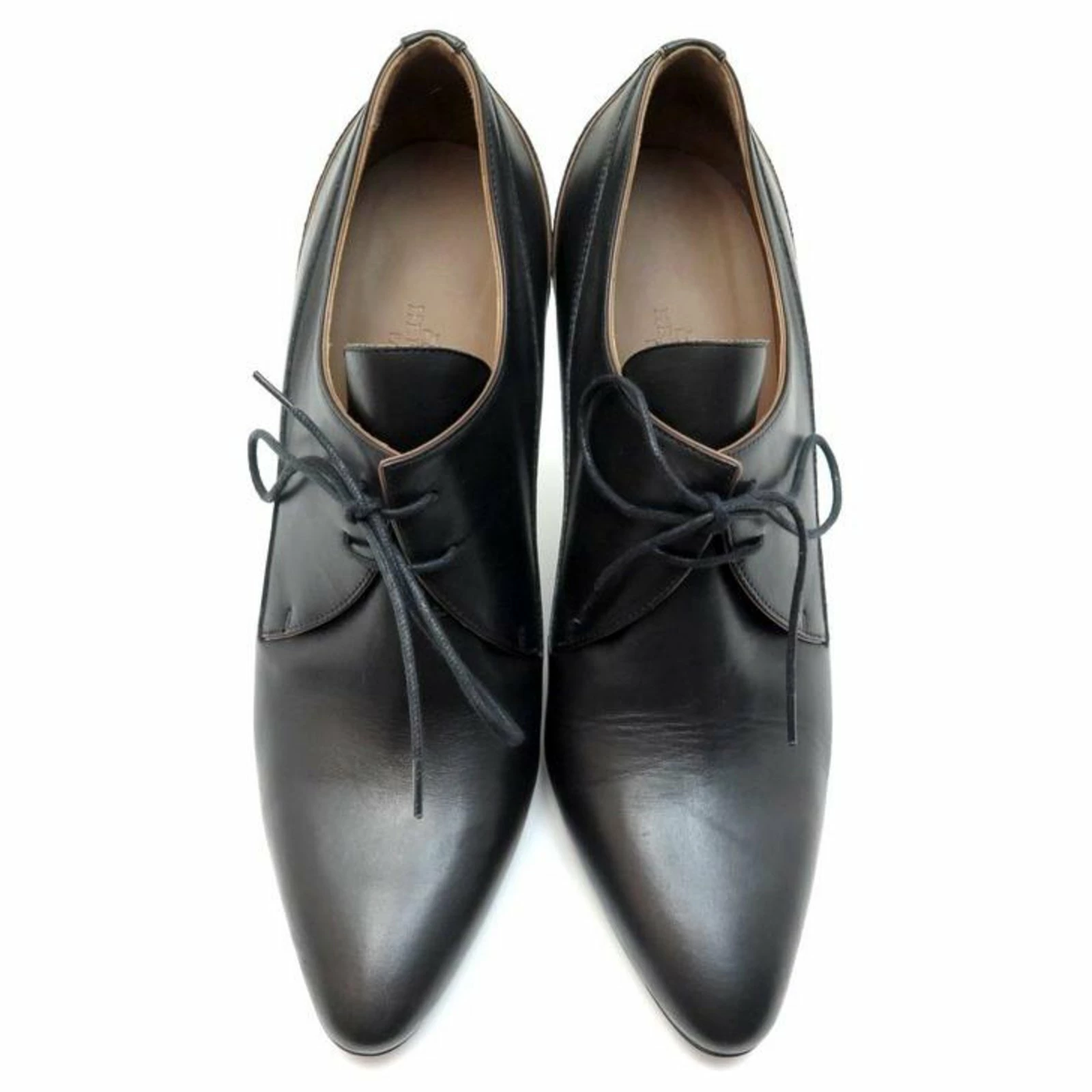 Hermès NEW HERMES SHOES 39.5 BLACK LEATHER HIGH-HEEL ANKLE BOOTS + BOOTS BOX 5 Hermès NEW HERMES SHOES 39.5 BLACK LEATHER HIGH-HEEL ANKLE BOOTS + BOOTS BOX - Image 5