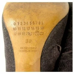 Maison Martin Margiela MAISON MARGIELA SHOES 39 LOW BOOTS BROWN GRAIN LEATHER ANKLE BOOTS -winter shoes Sales 2023 340784 4