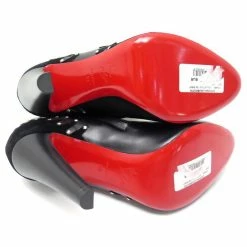 NEW CHRISTIAN LOUBOUTIN VOLVOTICO SHOES 100 40 LEATHER ANKLE BOOTS Black -winter shoes Sales 2023 340917 3