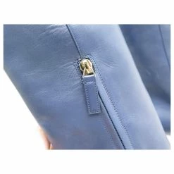 NEW CHANEL BOOTS WITH G HEELS33566 40 BLUE LEATHER BOOTS SHOES -winter shoes Sales 2023 348893 8