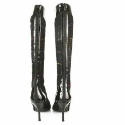 Gina Tweed Fabric Black Patent Leather Boots Slim Heels Shoes Back Zipper Sz 6 11 Gina Tweed Fabric Black Patent Leather Boots Slim Heels Shoes Back Zipper Sz 6 -winter shoes Sales 2023 379054 5