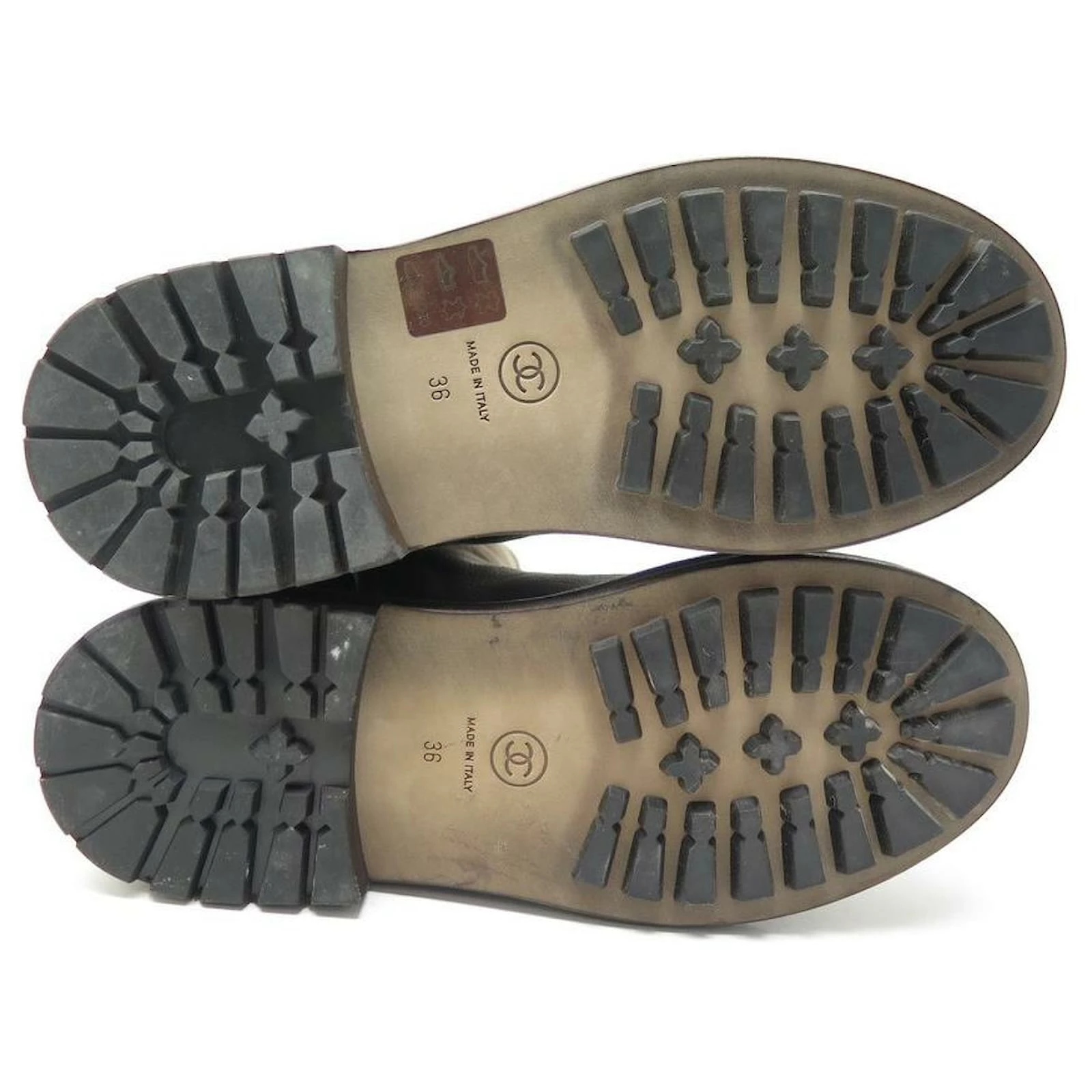 NEW CHANEL G SHOES30154 36 LOW BOOTS BROWN LEATHER BOOTS 4 NEW CHANEL G SHOES30154 36 LOW BOOTS BROWN LEATHER BOOTS - Image 4