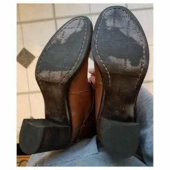 Janet & Janet Tan Tan Tan Leather Heeled Boots With Metal Rivets Beige Light Brown Caramel -winter shoes Sales 2023 389345 7