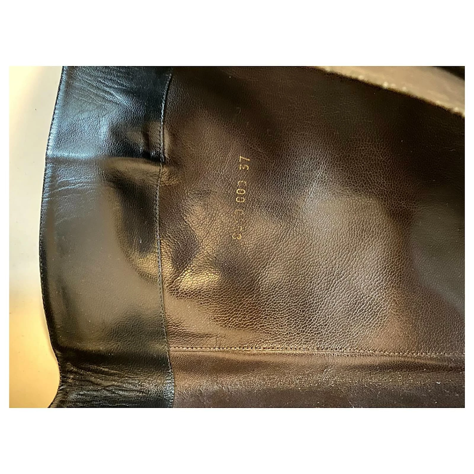 Stylish Yves Saint Laurent Leather Boots. Black 9 Stylish Yves Saint Laurent Leather Boots. Black - Image 9