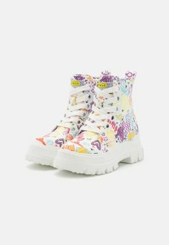 Buffalo Vegan Aspha Lace Up Hi - Platform Ankle Boots - White Graffiti -winter shoes Sales 2023 3b6e8030f9e647a5b01cb98efcfad55b