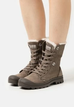 Palladium Baggy- Lace-Up Ankle Boots - Dark Grey