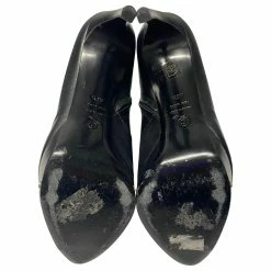 Alexander McQueen Curved Heel Platform Ankle Boots In Black Leather -winter shoes Sales 2023 413862 5