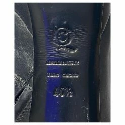 Alexander McQueen Curved Heel Platform Ankle Boots In Black Leather -winter shoes Sales 2023 413862 6