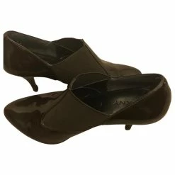 Low Boots In Patent Leather DKNY Dark Brown -winter shoes Sales 2023 416856 7