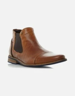 Dune London Dune Mens CHILI Toecap Detail Chelsea Boots