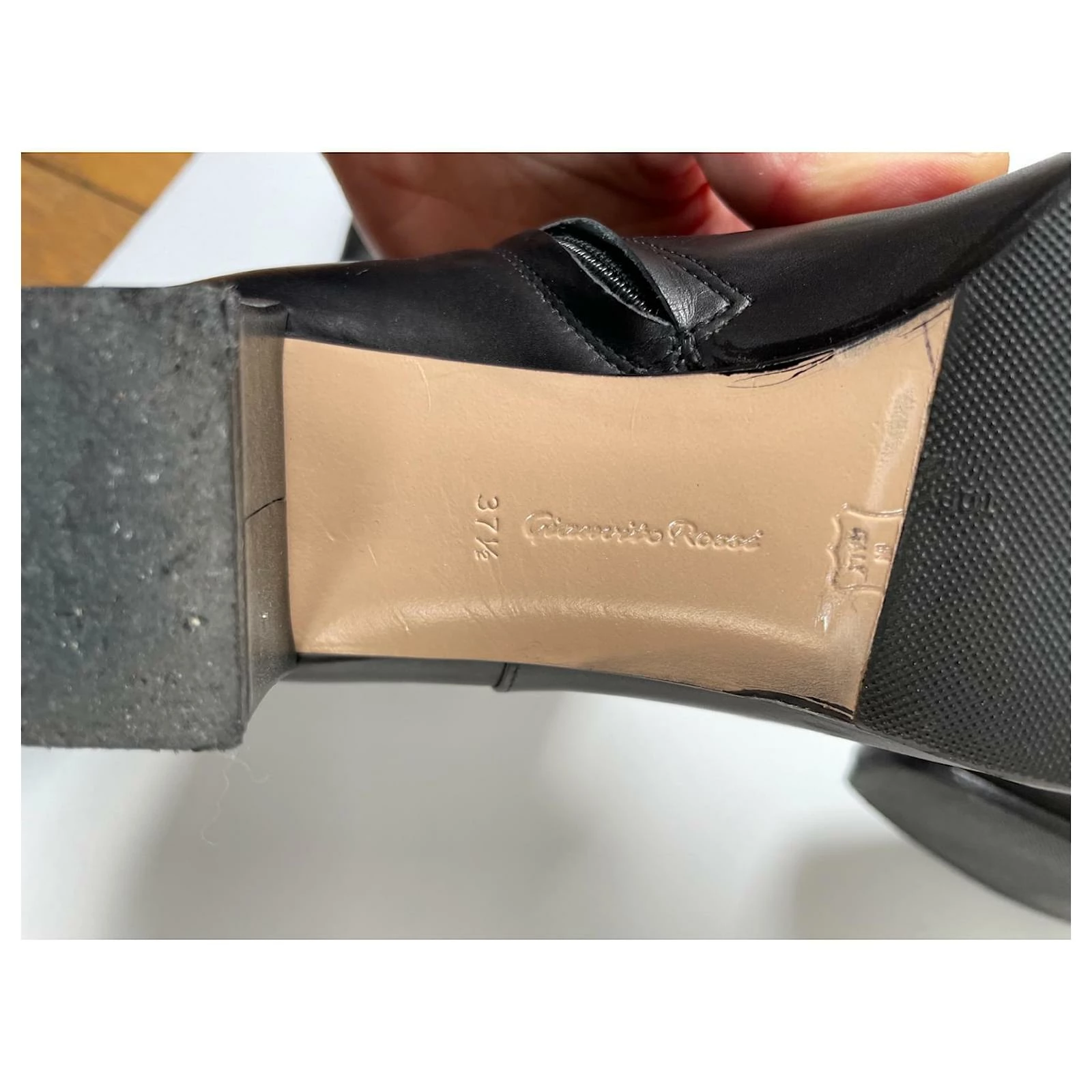 Gianvito Rossi Black Leather Thigh Boots 7 Gianvito Rossi Black Leather Thigh Boots - Image 7