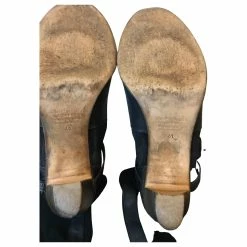 Comptoir Des Cotonniers Suede And Leather Boots Black -winter shoes Sales 2023 426017 6