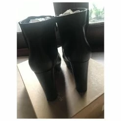 NWT Christian Louboutin Black Janis Alta 120 Leather Platform Ankle Boots -winter shoes Sales 2023 444035 6