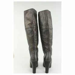 Fendi Women's 36.5 Knee High Grey Leather Selleria Boots 1F1206 18 Fendi Women's 36.5 Knee High Grey Leather Selleria Boots 1F1206 -winter shoes Sales 2023 446831 9