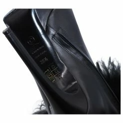 Alexander McQueen Fur Trim Ankle Boots In Black Leather -winter shoes Sales 2023 462555 5