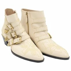 Chloé Susanna Ankle Boots 30 In Beige Leather -winter shoes Sales 2023 469246 4