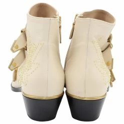 Chloé Susanna Ankle Boots 30 In Beige Leather -winter shoes Sales 2023 469246 5