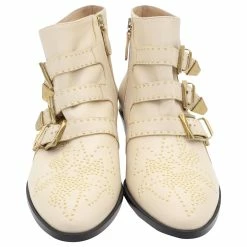 Chloé Susanna Ankle Boots 30 In Beige Leather -winter shoes Sales 2023 469246 6