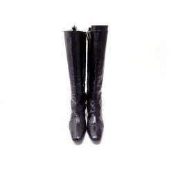DOLCE & GABBANA SHOES BOOTS 38.5 BLACK PATENT LEATHER BOOTS -winter shoes Sales 2023 470782 6