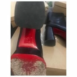 Christian Louboutin Louboutin 130mm Izamayeah Calf Leather Platform Boots Black -winter shoes Sales 2023 475802 4