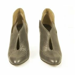 Laurence Dacade Gray Leather Wings High Heels Ankle Boots Booties Size 40 Dark Grey -winter shoes Sales 2023 478610 6