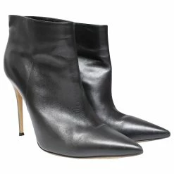 Gianvito Rossi Zipper Ankle Boots In Black Leather -winter shoes Sales 2023 487234 3