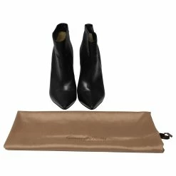 Gianvito Rossi Zipper Ankle Boots In Black Leather -winter shoes Sales 2023 487234 7