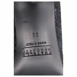 Autre Marque Fratelli Rossetti Metallic Open Toe Pointed Boots In Black Leather -winter shoes Sales 2023 494876 7