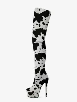Women's Animal Print Platform Thigh High Heel Boots -winter shoes Sales 2023 4ea64911 2259 4838 842e e506e4985a79