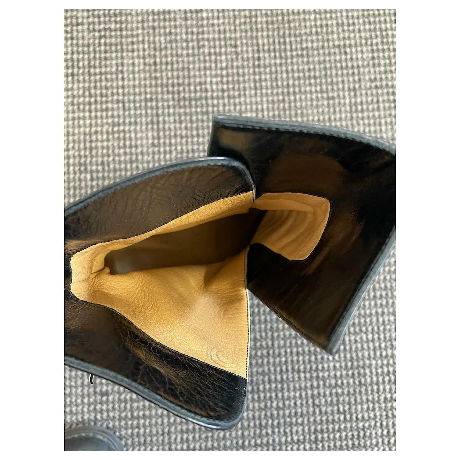 Hermès HERMES Black Leather Ankle Boots 5 Hermès HERMES Black Leather Ankle Boots - Image 5