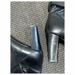 Hermès HERMES Black Leather Ankle Boots 17 Hermès HERMES Black Leather Ankle Boots -winter shoes Sales 2023 519466 8
