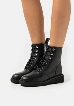 MICHAEL Michael Kors Haskell Bootie - Lace-Up Ankle Boots - Black