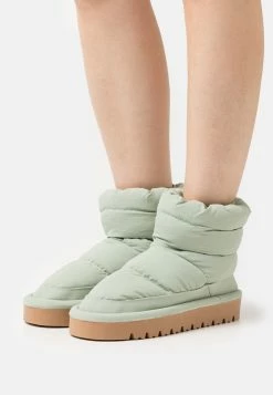 Even&Odd Platform Ankle Boots - Green